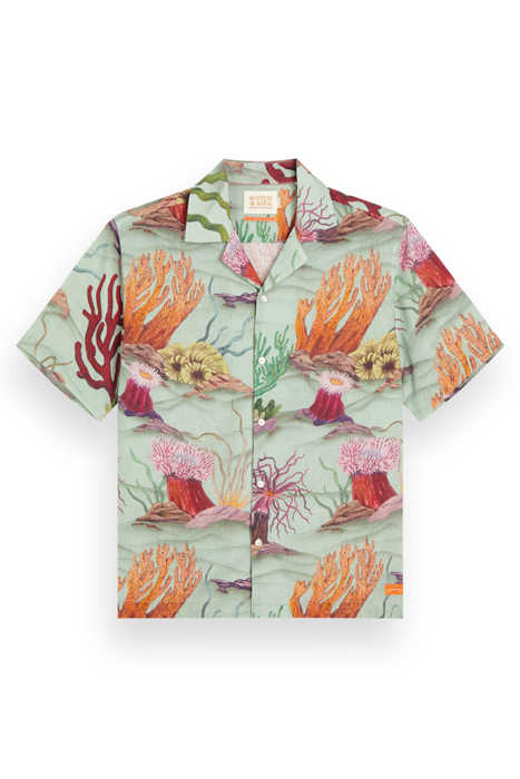 LINEN VISCOSE AOP CORAL REEF AOP 4