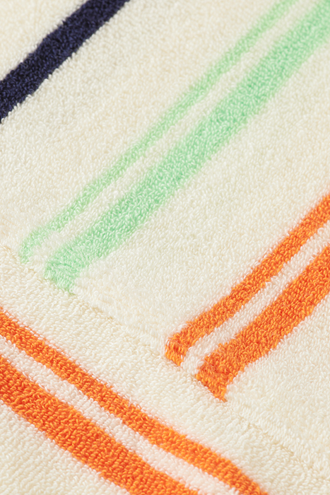 TOWELLING STRIPED HOODIE MULTICOLOUR STRIPE 8