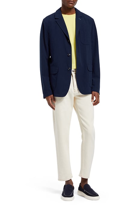 UNCONSTRUCTED SEERSUCKER BLAZE NAVY BLUE 2