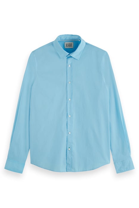 ESSENTIAL POPLIN SHIRT BLUE LAGOON 1