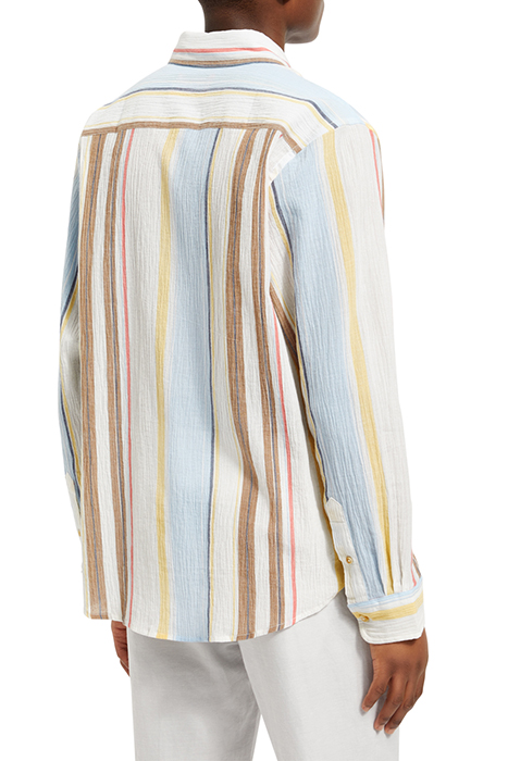 CRINKLED VOILE STRIPE SHIRT MULTI STRIPE 2