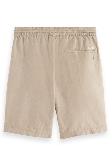 FAVE- COTTON/LINEN TWILL BERMU SEASTONE 5