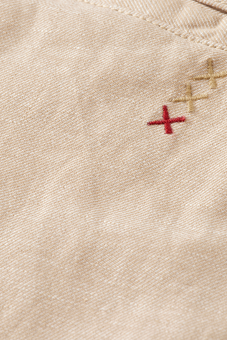 FAVE- COTTON/LINEN TWILL BERMU SEASTONE 8