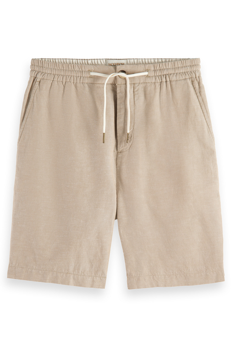 FAVE- COTTON/LINEN TWILL BERMU SEASTONE 4
