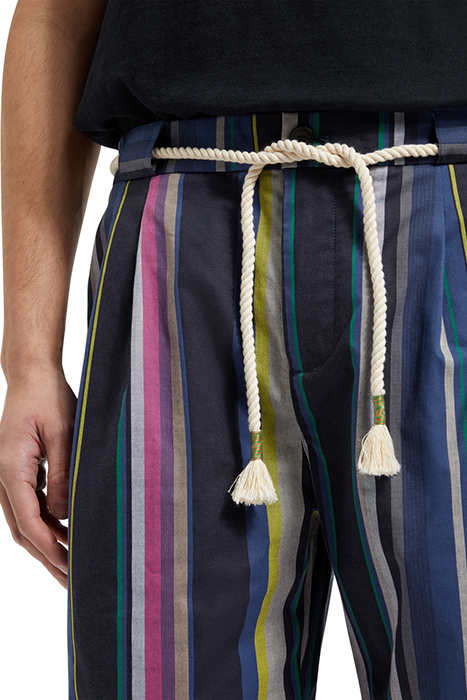 TWILT - BLANKET-STRIPED COTTON BLACK MULTI STRIPE 6