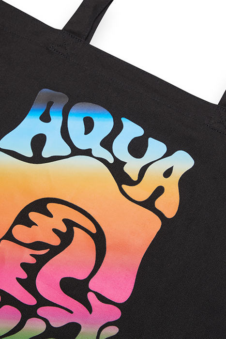 CANVAS TOTE BAG WITH PRINT BLACK 3