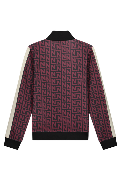 LOGO ALLOVER TRACKJACKET WINE 2
