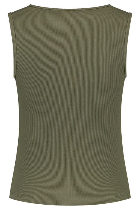 RIB SINGLET ARMY GREEN 2