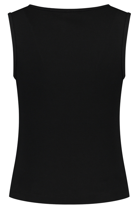 RIB SINGLET BLACK 2