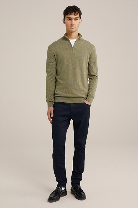 5-POCKET MID WAIST NAVY BLUE 3