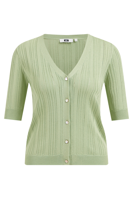 KNITTED CARDIGAN LIGHT GREEN 4