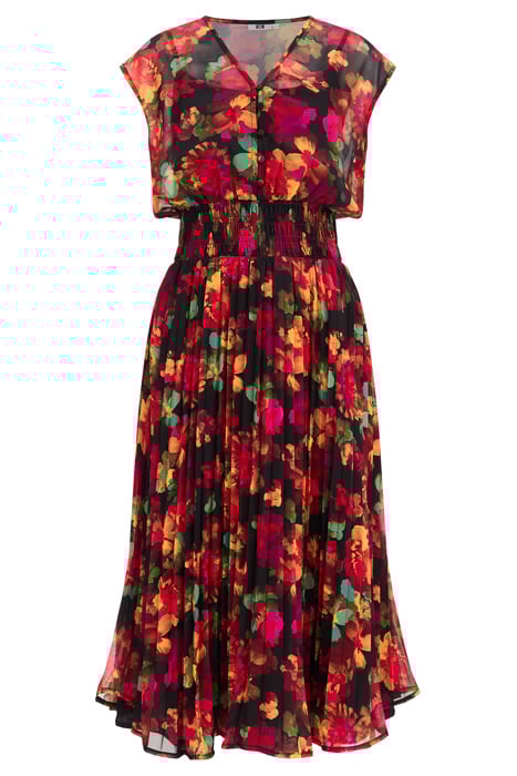 DRESS MID LENGTH MULTI-COLOURED 3