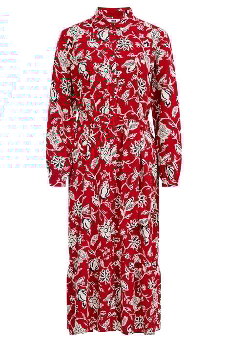 DRESS MID LENGTH SAFFRON RED 3