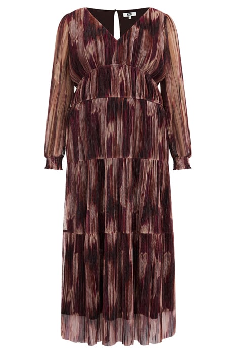 DRESS MAXI LENGTH BURGUNDY RED 4