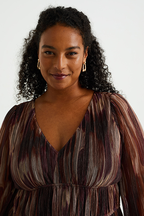 DRESS MAXI LENGTH BURGUNDY RED 5