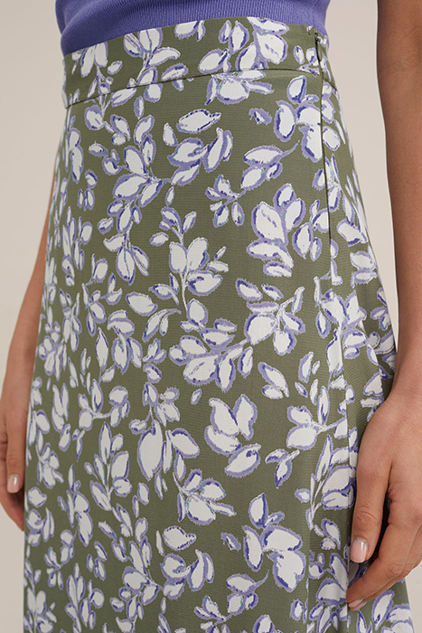 SKIRT MEDIUM LENGTH OLIVE GREEN 5