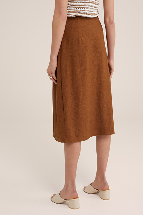 SKIRT MEDIUM LENGTH BROWN 2