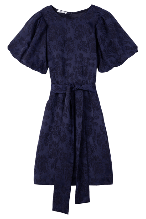 JACQUARD DRESS WITH BELT DARK SAPPHIRE / BLACK 3