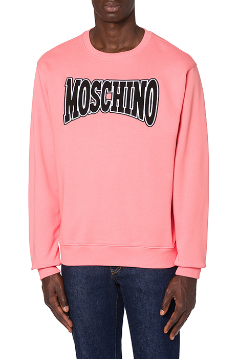 COTTON SWEATSHIRT WITH LOGO PINK 1