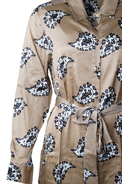 DRESS AVIGNON BEIGE WITH LEOPARD BEIGE 3