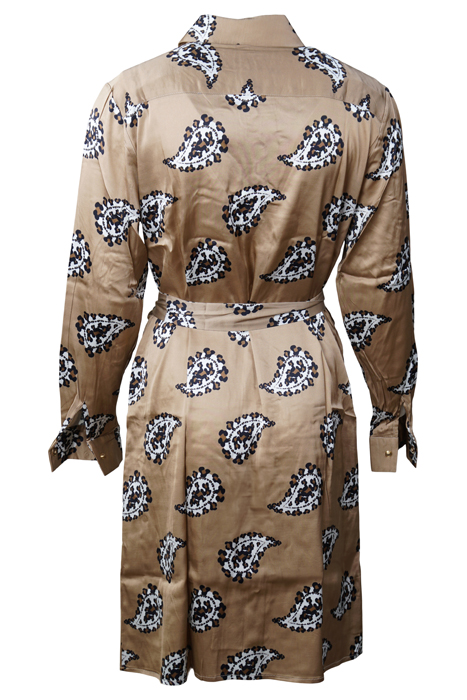 DRESS AVIGNON BEIGE WITH LEOPARD BEIGE 2