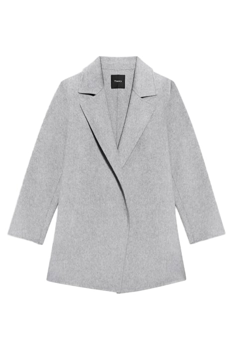 CLAIRENE JACKET IN DOUBLE-FACE WOOL-CASHMERE MELANGE GREY 2