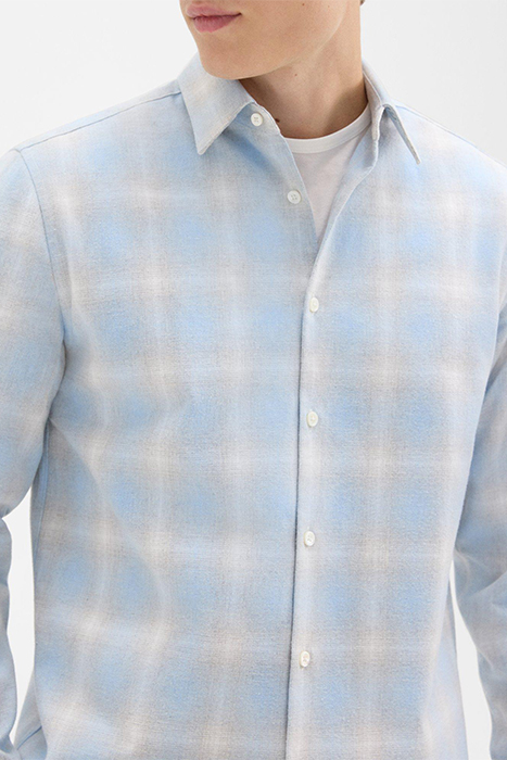 IRVING SHIRT IN COTTON-BLEND FLANNEL BLUE MULTI 4