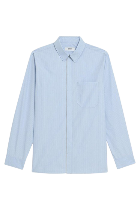 STRIPED COTTON-BLEND SHIRT LIGHT BLUE MULTI 2