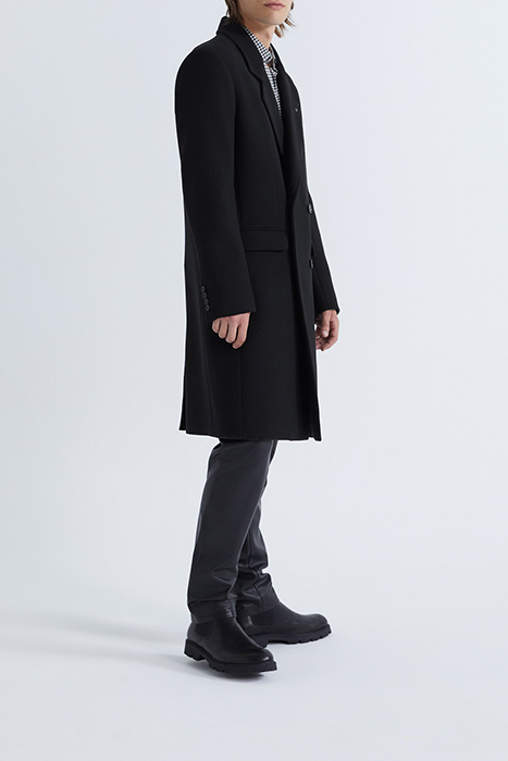 BLACK PURE EDITION DOUBLE-BREASTED COAT BLACK 5