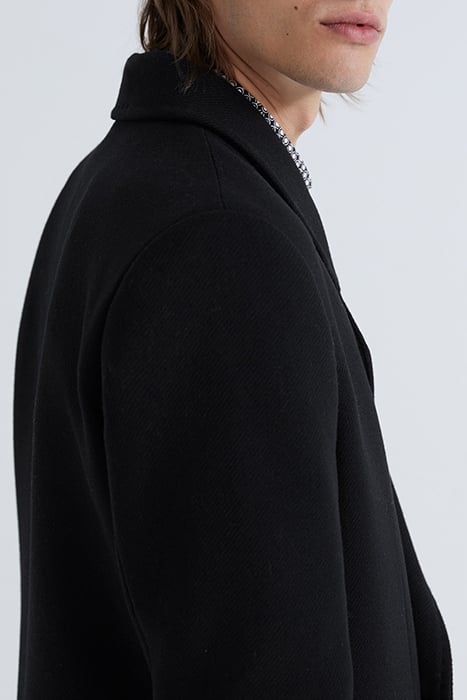 BLACK PURE EDITION DOUBLE-BREASTED COAT BLACK 6
