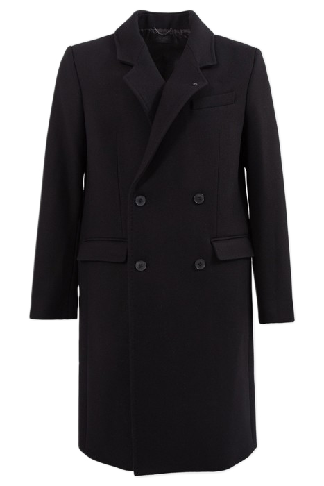 BLACK PURE EDITION DOUBLE-BREASTED COAT BLACK 4