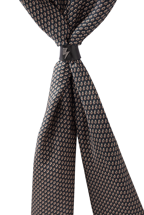 BLACK MINIMALIST PURE EDITION SCARF WITH RING BLACK 3