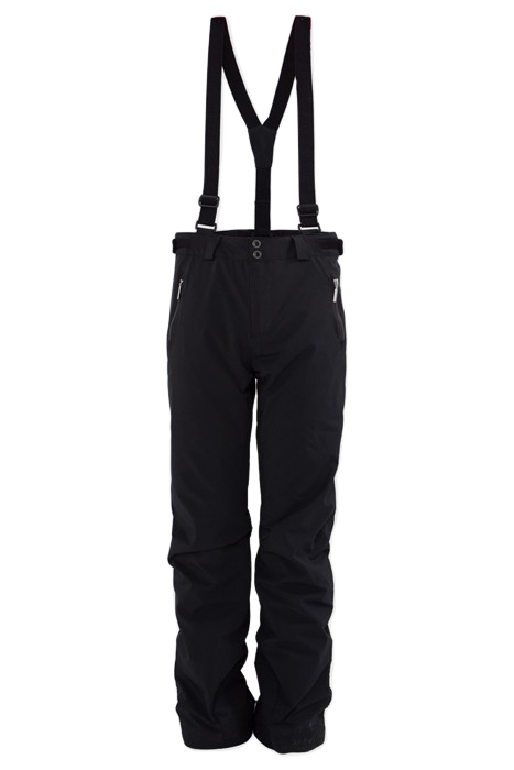 BLACK IKKS X DUVILLARD SKI TROUSERS & BRACES BLACK 2