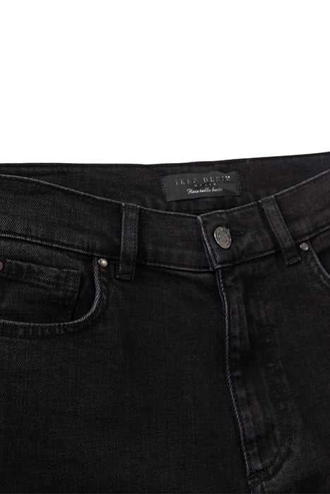 BLACK WATERLESS POWERSTRETCH 7/8 FLARED JEANS BLACK 3