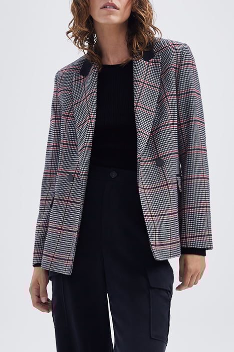 BLACK HOUNDSTOOTH SUIT JACKET BLACK 5