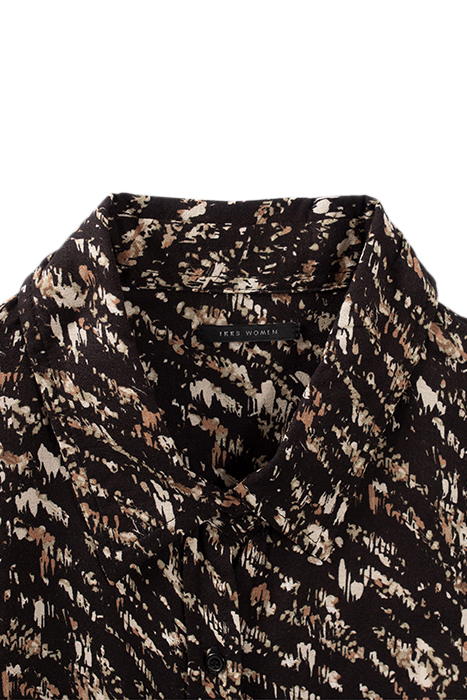 BLACK FUSAIN PRINT SHIRT BLACK 6