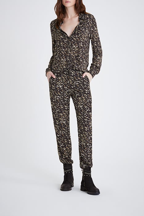 BLACK FUSAIN PRINT SHIRT BLACK 3