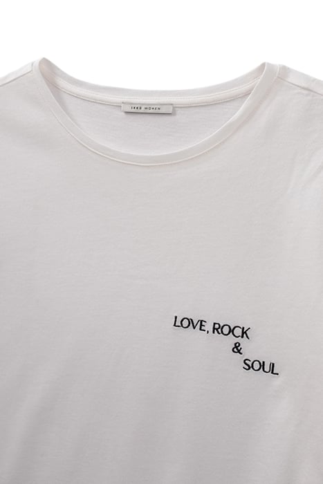 WHITE T-SHIRT WITH EMBROIDERED SLOGAN OFF-WHITE 4