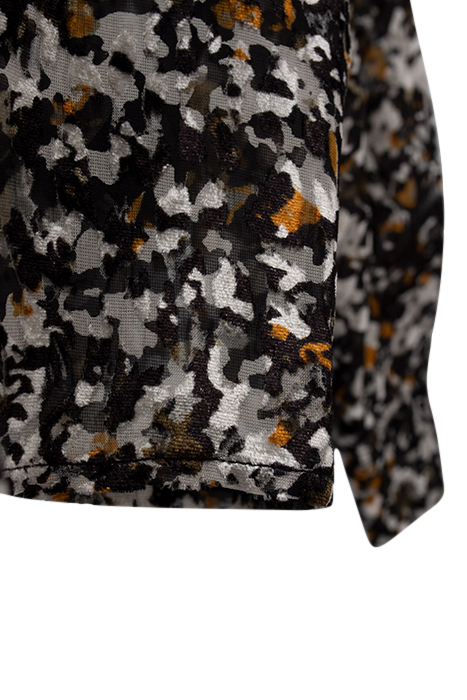 PURE EDITION- BLACK TACHIST ROCK DÉVORÉ BLOUSE BLACK 8