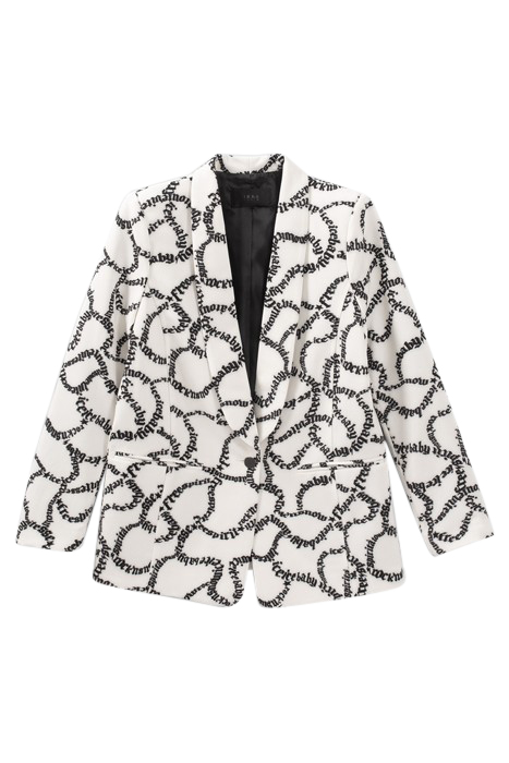 OFF-WHITE SUIT JACKET WITH LETTER PRINT OFF-WHITE 4