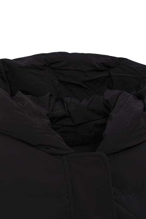 BLACK OVERSIZE SHORT PADDED JACKET BLACK 6