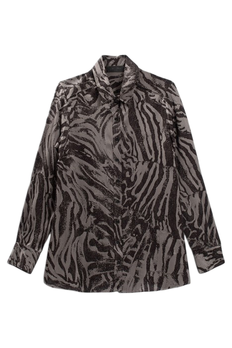 PURE EDITION- GREY ZEBRA PRINT SHIRT GREY 4