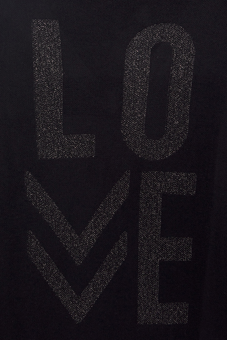 BLACK SWEATER LUREX XL LETTERING ON BACK BLACK 5