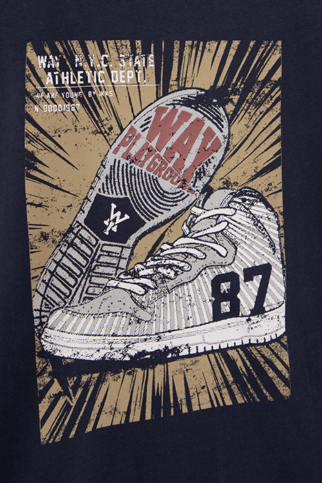 BOYS’ NAVY TRAINERS’ IMAGE T-SHIRT NAVY 7
