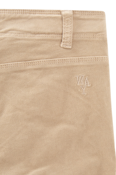 GIRLS’ BEIGE VELVET LOW-WAIST FLARED TROUSERS BEIGE 6