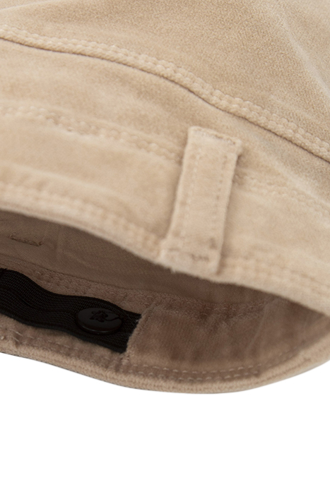 GIRLS’ BEIGE VELVET LOW-WAIST FLARED TROUSERS BEIGE 7