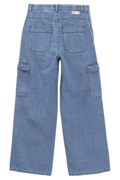 GIRLS’ BLUE COMBAT EXTRA WIDE LEG JEANS BLUE 2