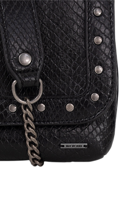 GIRLS’ BLACK EMBOSSED PYTHON-LOOK BAG BLACK 6