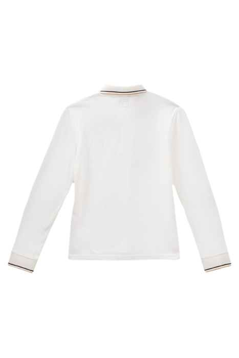 BOYS’ OFF-WHITE STRIPED RIBBED POLO SHIRT OFF-WHITE 2