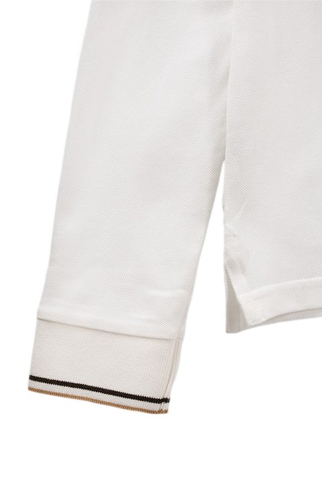 BOYS’ OFF-WHITE STRIPED RIBBED POLO SHIRT OFF-WHITE 4